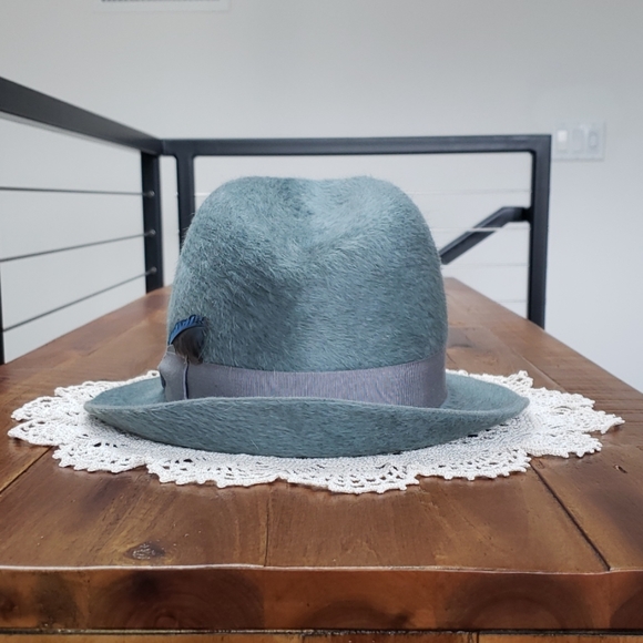 HP🎊💙🐇Borsalino Trilby Fur Felt Fedora Hat - Picture 2 of 8